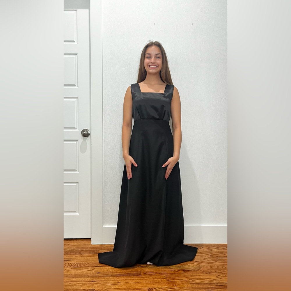 Black Gown with Satin Bust